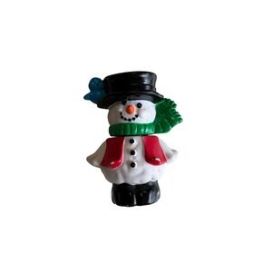 Fisher Price Little People 2 piece Snowman 2004 from Tree lighting set RARE